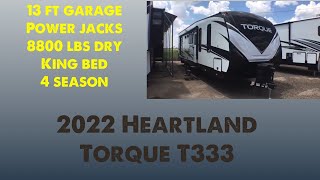 2022 Heartland Torque T333 Toy Hauler Travel Trailer [upl. by Spillar]