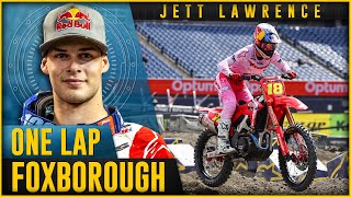 One Lap with Jett Lawrence  Foxborough Supercross [upl. by Xila]