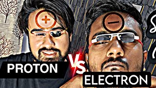 Electron Vs Proton  Ft Dr Aayudh sir💀 Don no 1 Spoof neetexam [upl. by Artinak113]