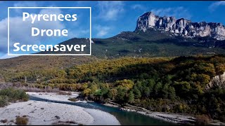 Pyrenees Mountains  Drone Sceensaver [upl. by Kcirej597]