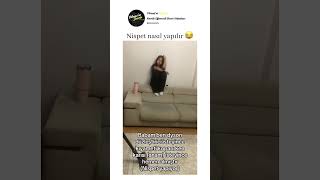 Nispet nasıl yapılır 😂 Cr TikTok Melinaydinc [upl. by Annaoi909]