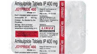 JOYPRIDE 400 Tablets Amisulpride Tablets IP 400 mg [upl. by Ledif519]