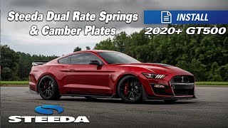 20202022 Shelby GT500 Dual Rate Springs amp Camber Plates  Review amp Install [upl. by Atinel]