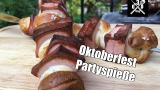 Oktoberfest Partyspieße vom Grill  030 BBQ [upl. by Anilosi393]