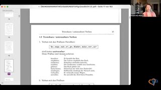 DEUTSCHE VERBEN TRENNBAR UNTRENNBAR ODER BEIDES  B2C1GRAMMATIK daf deutscheverben [upl. by Aliban]