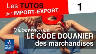 Tuto 1  déterminez le code douanier des marchandises [upl. by Yauq]