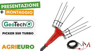 Presentazione e montaggio del GeoTech Picker 550 TURBO  Abbacchiatore elettrico a batteria da 500W [upl. by Drusy]