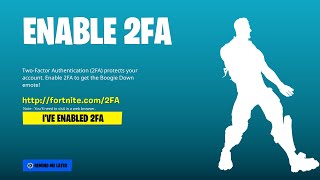 HOW TO ENABLE 2FA FORTNITE 2024 [upl. by Annocahs]