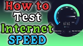 How to Test Your Internet Speed Speed Test [upl. by Amin]