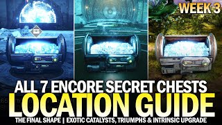 All 7 quotEncorequot Secret Chests Location Guide Exotic Catalysts NES008 amp NES009 Destiny 2 [upl. by Samy]