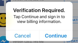 App Store Verification Required 2023  How to Fix Verification Required on App Store  iOS 16  2023 [upl. by Raycher]