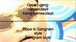 Psy  Gangnam Style Lyrics English amp Korean HD [upl. by Islaen591]