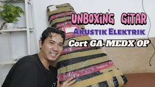 Unboxing Gitar  Akustik Elektrik  Cort GAMEDX OP [upl. by Thaine339]