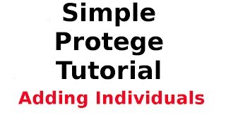 A Simple Protege Tutorial 5 Adding Individuals [upl. by Nitsu472]