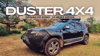 DUSTER 4x4 OPINIÃO DO DONO  Avaliação após 12 meses com o carro [upl. by Hgielra425]