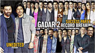 UNCUT  Gadar 2 Biggest Success Party Ever  FULL HD VIDEO  Shahrukh Salman Aamir  500 Crore [upl. by Nylahsoj]