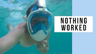 Testing The Seaview 180 Full Face Snorkel Mask At Navutu Stars Yasawa Island Fiji [upl. by Ecinahs145]