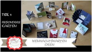 Karteninspiration Weihnachten Teil 1  Weihnachtskarte basteln  Kartenideen  Ideen  Stampin´Up [upl. by Papageno]