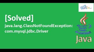 Solved javalangClassNotFoundException commysqljdbcDriver [upl. by Aissilem611]