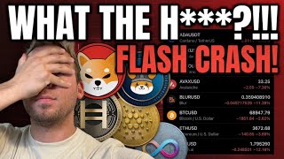 WHAT THE H JUST HAPPENED IN THE CRYPTO MARKET FLASH CRASH [upl. by Trinee844]