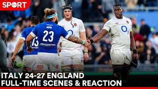 Italy 2427 England  Fulltime scenes and reaction [upl. by Elga570]