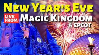 🔴LIVE🔴New Years Eve Fireworks From The Magic Kingdom amp EPCOT  Disney World Countdown To 2024 [upl. by Greggs]