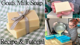 How to make handmade natural Goats Milk Soap [upl. by Gebler]