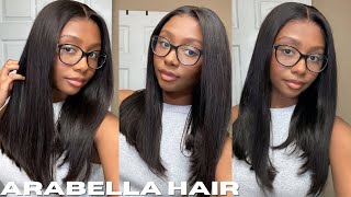 THIS WIG IS SO BOMB 💣🔥 EasyWear Glueless 6x5 PreCut Lace Straight Wig  Ft Arabella Hair [upl. by Aihtnamas]