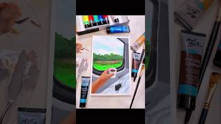 Acrylic painting on canvas paper🎨 painting art artist aesthetic shorts youtubeshorts trending [upl. by Map]