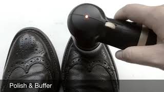 Quick and easy way to polish a leather shoe [upl. by Honorine591]