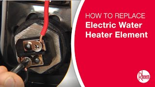 How to Replace an Electric Water Heater Element [upl. by Derfnam230]