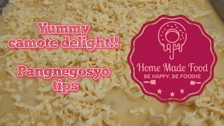 Camote delight  Pang negosyo recipe [upl. by Maurits191]