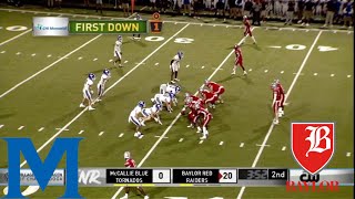 No 2 McCallie vs No 1 Baylor Week 7 TSSAA Football GAME HIGHLIGHTS [upl. by Aynatan815]