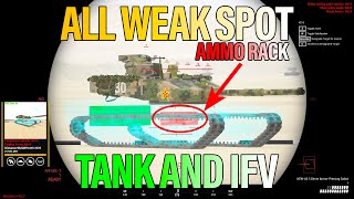 ALL WEAK SPOT TANKIFVMGS AMMO RACK  SQUAD [upl. by Delmor]