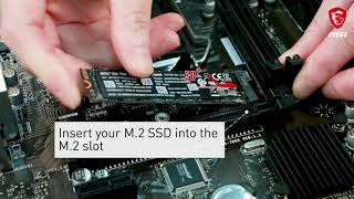 MSI® HOWTO install M2 SSD correctly [upl. by Aisilef]