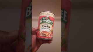 Chef Boyardee Beef Ravioli Review [upl. by Nonnac644]