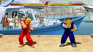 FIRE KEN vs KEN MACHINE  Highest Level Amazing Fight [upl. by Melisse813]