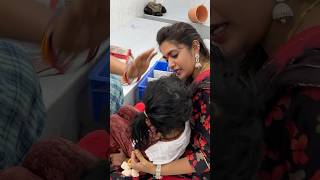 నా చిట్టితల్లికి గుండు చేయిద్దాం అని… shortvideos minicontent viralvideos shorts teluguvlogs [upl. by Helbonia]