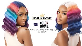 Hair to Beauty New Hair  Outre Color Bomb Lace Front Wig GEMINI 👏👏👏 [upl. by Kimberly]