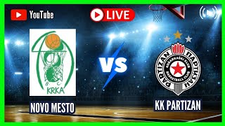 KK KRKA NOVO MESTO vs KK PARTIZAN LIVE ABA LEAGUE 20232024 ROUND 2 SCOREBOARD [upl. by Ileane]