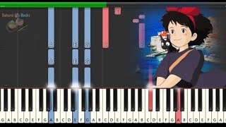 A Town With An Ocean View  Piano Tutorial  Kikis Delivery Service [upl. by Alisa]