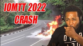 ISLE OF MAN TT 2022 CRASH FLYBY AND TOP SPEED HIGHLIGHTS  REACTION [upl. by Diehl]