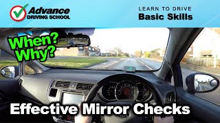 Effective Mirror Checks  Learn to drive Basic skills [upl. by Rasla765]