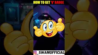 HOW TO GET V BADGE 100 REAL🔥 shorts freefireshorts [upl. by Earas443]