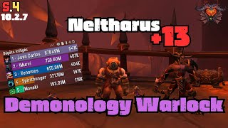 Demonology Warlock 🌌👹 Neltharus 13 🥇541k dps  S4 [upl. by Helga]