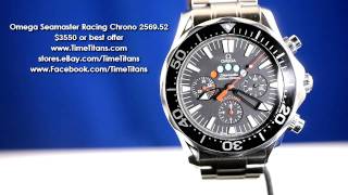 Omega Seamaster Racing Chrono 25695200 [upl. by Rodger]