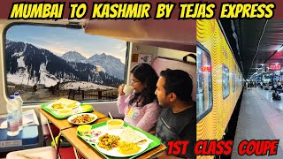 Mumbai To New Delhi Tejas Rajdhani Journey in First Class Coupe Mumbai to New Delhi Kashmir Tour [upl. by Htebazile37]