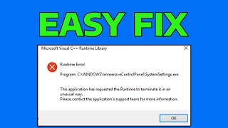 How To Fix Microsoft Visual C Runtime Library Error in Windows [upl. by Arlee]