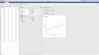 Korrelation och scatterplot spridningsdiagram i Jamovi [upl. by Valenka591]