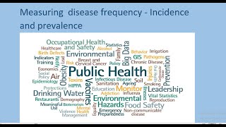 Measuring disease frequency  Incidence and prevalence [upl. by Eleets]